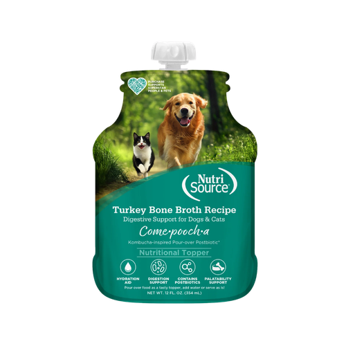 Nutrisource Come-Pooch-A Turkey Bone Broth Recipe for Dogs 12 oz
