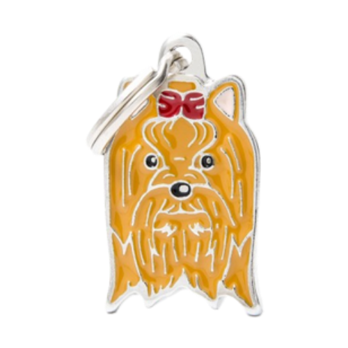 Myfamily Enamel Yorkshire Personalized Dog ID Tag 