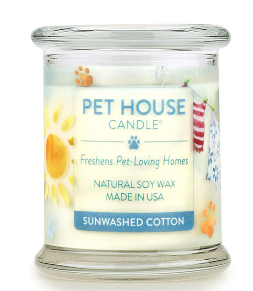 Pet House Sunwashed Cotton Candle 9 oz