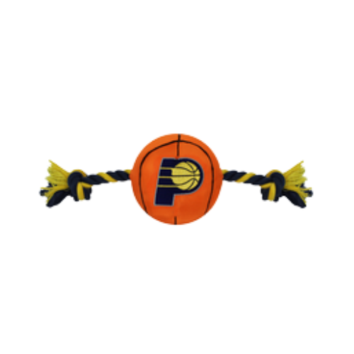 Pets First Indiana Pacers Nylon Basketball Rope Dog Toy 
