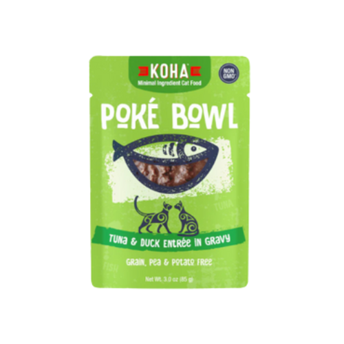 Koha Poke Bowl Tuna & Duck Entrée in Gravy for Adult Cats