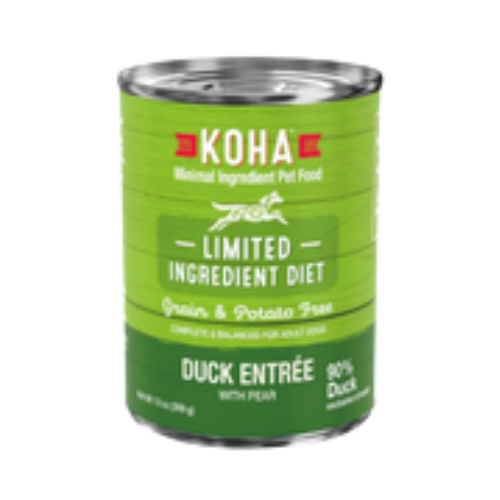 Koha Limited Ingredient Diet Duck Entrée with Pear for Adult Dogs