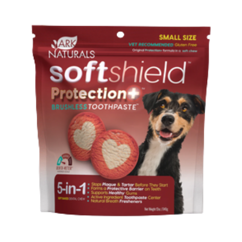 Ark Naturals Brushless Toothpaste Soft Shield Protection+ Small Dental Dog Treats 12 oz