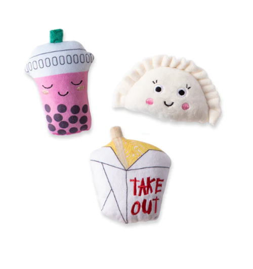 Pet Fringe Studio Take Me Out Plush Mini Dog Toys 3 pk