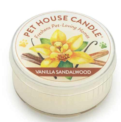 Pet House Vanilla Sandalwood Mini Candle 