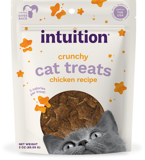 Intuition Chicken Recipe Crunchy Cat Treats 3 oz