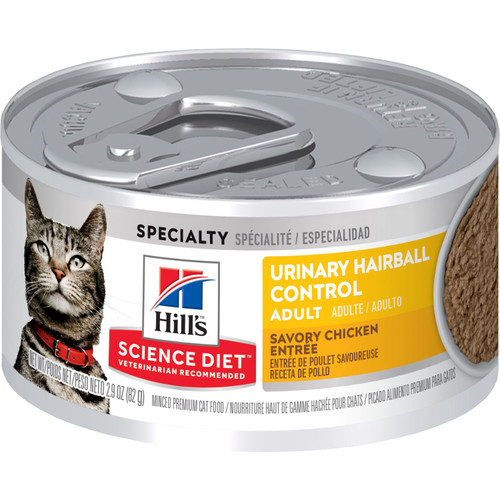 Hill's Science Diet Adult Urinary Hairball Control Savory Chicken Entree Canned Cat Food