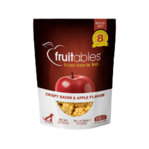 Fruitables Crispy Bacon & Apple Flavor Crunchy Dog Treats 7 oz
