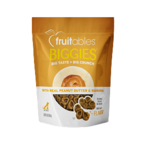 Fruitables Biggies with Real Peanut Butter & Banana Dog Treats 16 oz