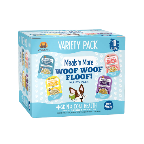 Weruva Meals 'N More WOOF WOOF FLOOF! + Skin & Coat Health Variety Pack Wet Dog Food 10 ct