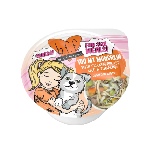 Weruva B.F.F. Fun Size Meals You My Munchkin with Chicken Breast, Rice & Pumpkin Cooked in Broth Wet Dog Food