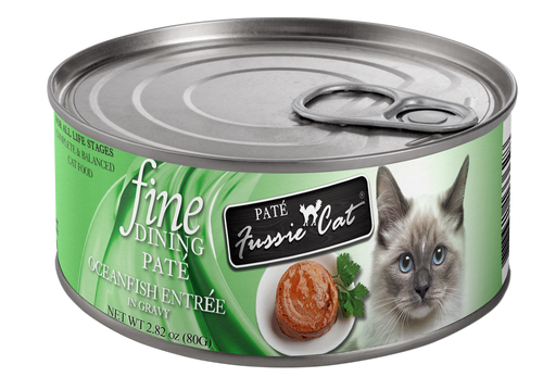 Fussie Cat Fine Dining Pate Oceanfish Entrée in Gravy Canned Cat Food