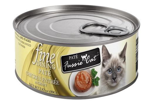 Fussie Cat Fine Dining Pate Chicken Entrée in Gravy Canned Cat Food