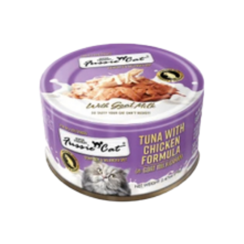 Fussie Cat Tuna with Chicken Formula in Goat Milk Gravy Canned Cat Food