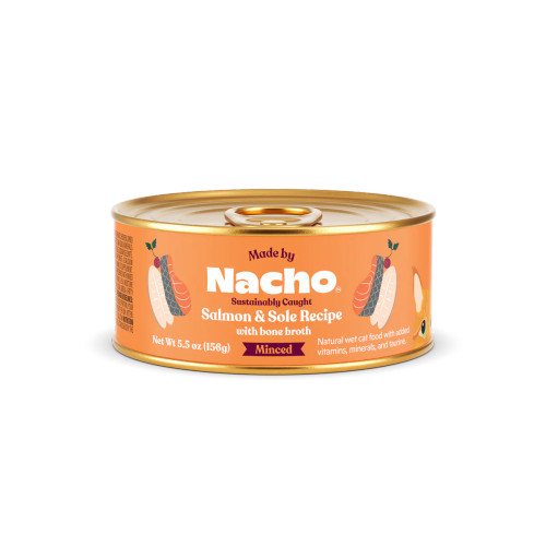 Made By Nacho Sustainably Caught Salmon & Sole Recipe with Bone Broth Canned Cat Food