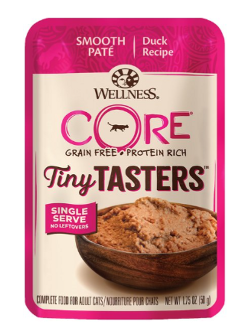 Wellness CORE Tiny Tasters Duck Recipe Smooth Pate Wet Cat Food Pouch