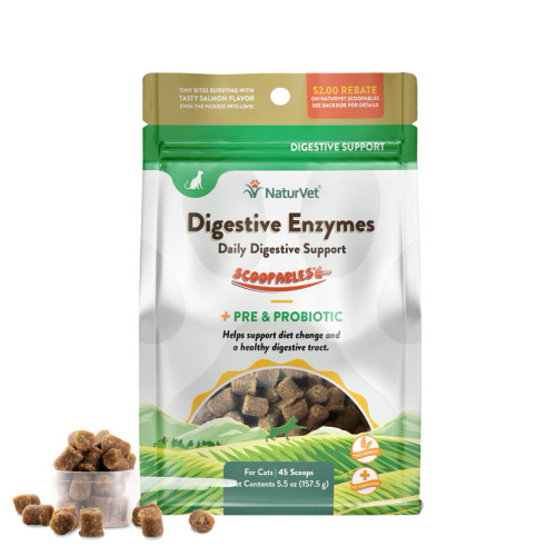 Naturvet Digestive Enzymes Daily Digestive Support for Cats 5.5 oz