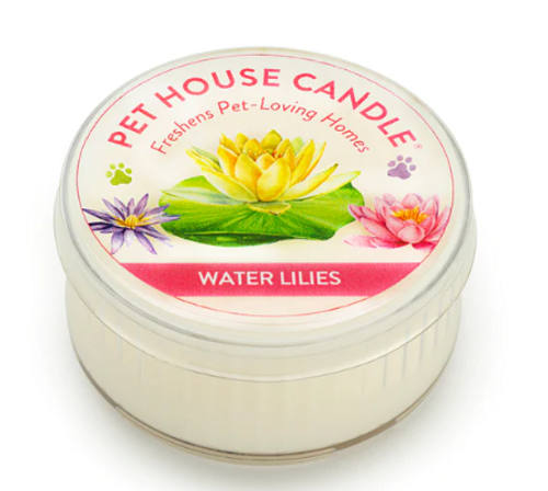 Pet House Water Lilies Mini Candle 