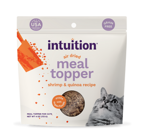 Intuition Grain-Free Shrimp & Quinoa Recipe Air-Dried Meal Topper for Cats 4 oz