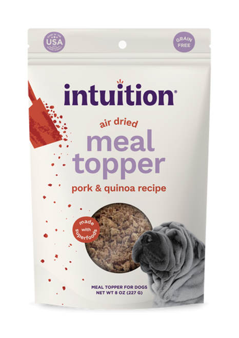 Intuition Grain-Free Pork & Quinoa Recipe Air-Dried Meal Topper for Dogs 8 oz