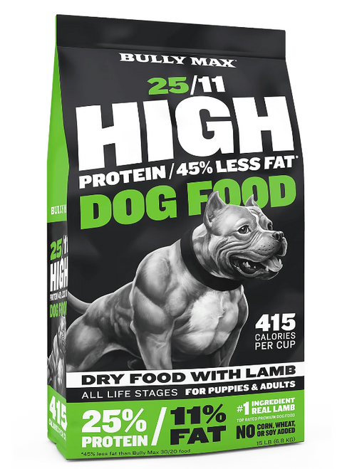 Bully Max 25/11 High Protein & Low Fat Dry Dog Food with Lamb