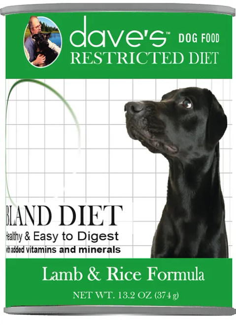 Dave's Restricted Bland Diet Lamb & Rice Formula Canned Dog Food