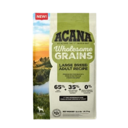 Acana Wholesome Grains Large Breed Adult Dry Dog Food 22.5 lb