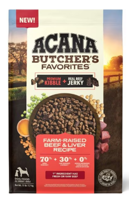 Acana Butcher's Favorites Grain-Free Farm-Raised Beef & Liver Recipe Dry Dog Food