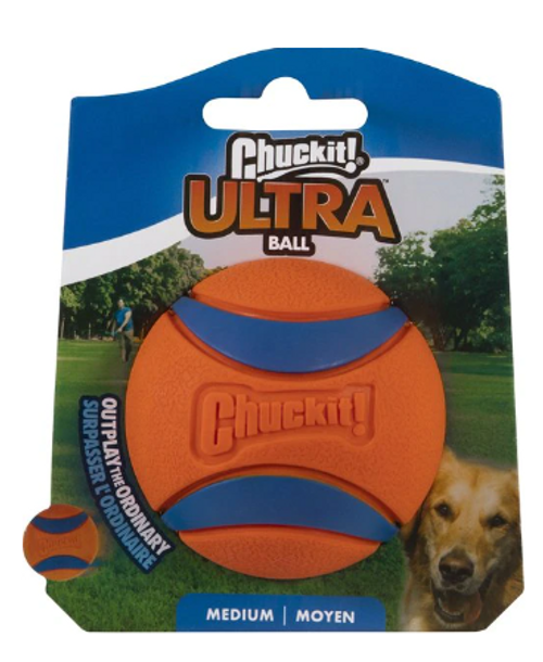 Chuckit Ultra Rubber Ball Tough Dog Toy M