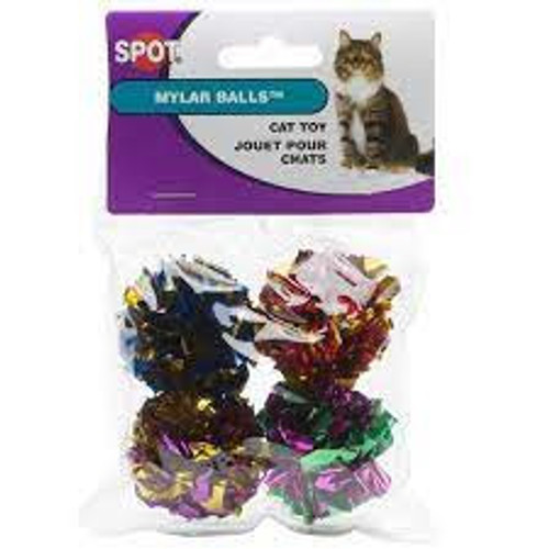 Spot Mylar Balls Cat Toy 4 pk