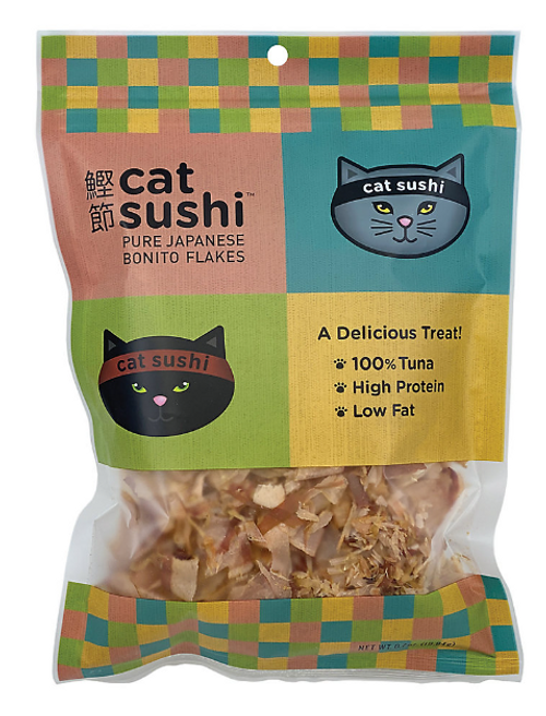 Cat Sushi Cat Sushi Bonito Flakes Classic Cut Cat Treats .7 oz