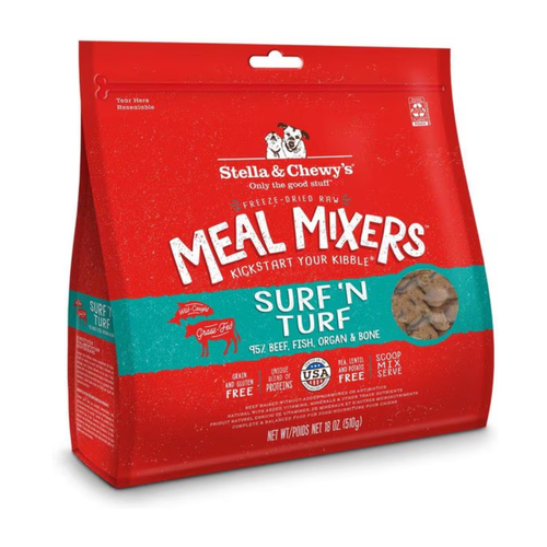 Stella & Chewy's Freeze-Dried Raw Surf & Turf Meal Mixer Grain-Free Recipe Dog Food