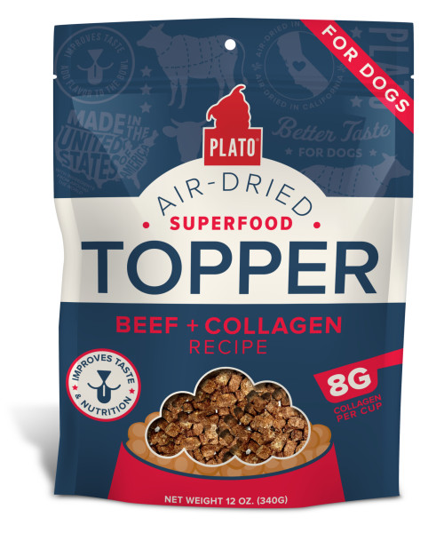 Plato Air-Dried SuperFood Topper Beef & Collagen Recipe