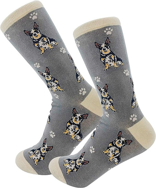 E&s Imports Pet Lover Socks Australian Cattle Dog, Unisex, One Size Fits Most 