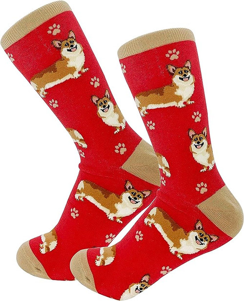 E&s Imports Pet Lover Socks Corgi Dog, Unisex, One Size Fits Most 