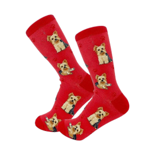 E & S Imports Pet Lover Socks Yorkie Dog, Unisex, One Size Fits Most 