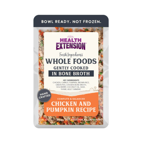 Health Extension Whole Foods Gently Cooked in Bone Broth Chicken & Pumpkin Recipe Dog Food