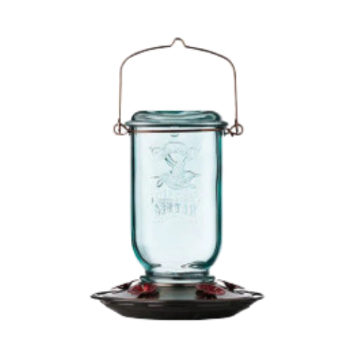 Perky Pet Mason Jar Glass Hummingbird Feeder 25 oz