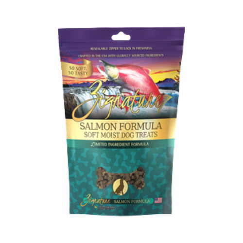 Zignature Salmon Flavored Soft Dog Treats 4 oz