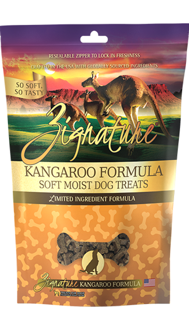 Zignature Kangaroo Flavored Soft Dog Treats 4 oz