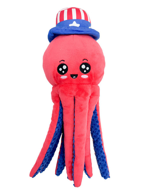 Fuzzyard Summer American Octopus Plush Dog Toy 