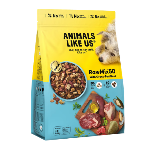 Animals Like Us RawMix50 with Freeze-Dried Grass-Fed Beef Dog Food