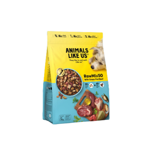 Animals Like Us RawMix50 with Freeze-Dried Grass-Fed Beef Dog Food