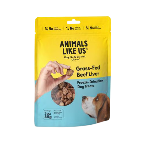 Animals Like Us Freeze-Dried Grass-Fed Beef Liver Dog Treats 3 oz