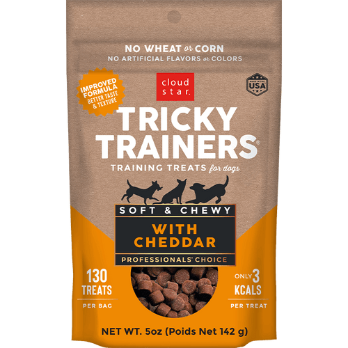 Cloud Star Tricky Trainers Soft & Chewy with Cheddar Dog Training Treats