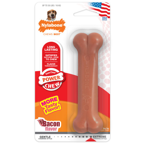 Nylabone Power Chew Bacon Flavored Dog Chew Toy