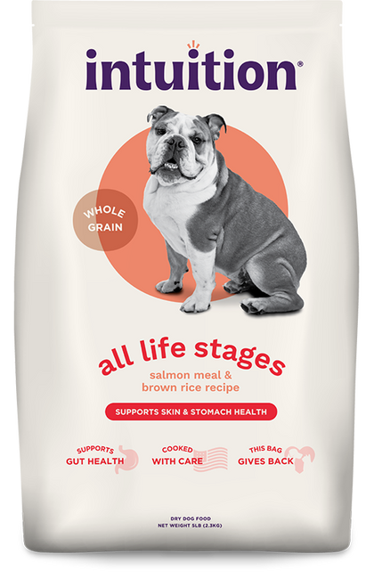 Intuition All Life Stages Salmon Meal & Brown Rice Sensitive Skin & Stomach Health Dry Dog Food