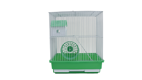 A&E 2 Story Hamster/Gerbil Cage with Hideout & Exercise Wheel 14 x 11 x 15 in