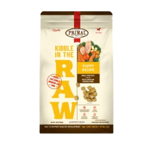 Primal Kibble in the Raw Puppy Recipe Dog Food
