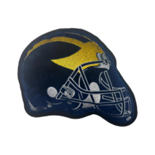 Pets First Michigan Wolverines Helmet Tough Dog Toy 10.5 in